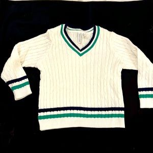 Janie and Jack v neck tennis sweater boys 2T